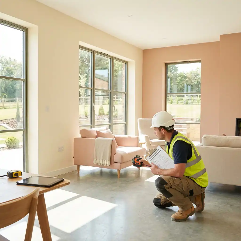 Residential property exterior recorded during a building survey